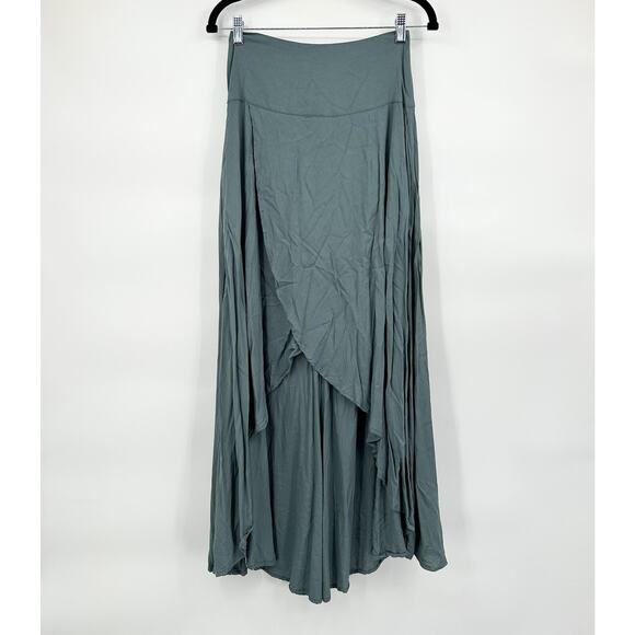 O'neill Green Layered Wrap Style Maxi Skirt Size XS - Picture 1 of 7